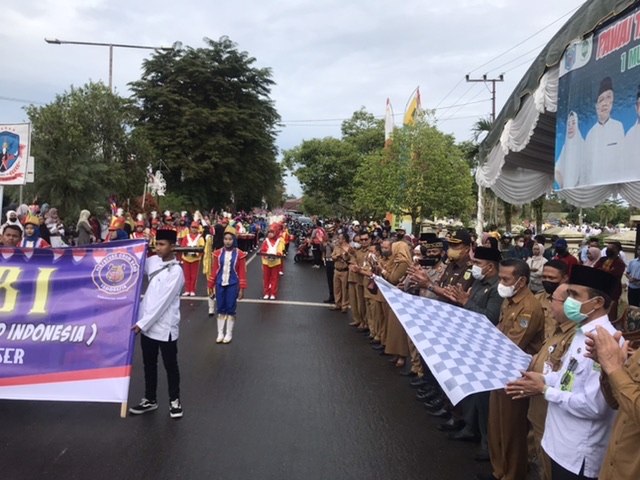 Semarak, Sekda Lepas Pawai Muharam 1444 H