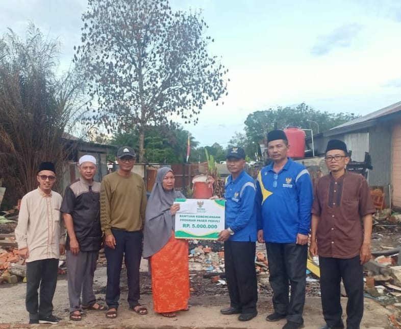 Korban Kebakaran Mendapat Bantuan dari BAZNas 