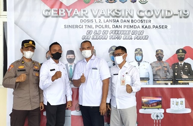 Dukung Gebyar Vaksinasi, Camat Guntur Himbau Warganya Selalu Kenakan Masker