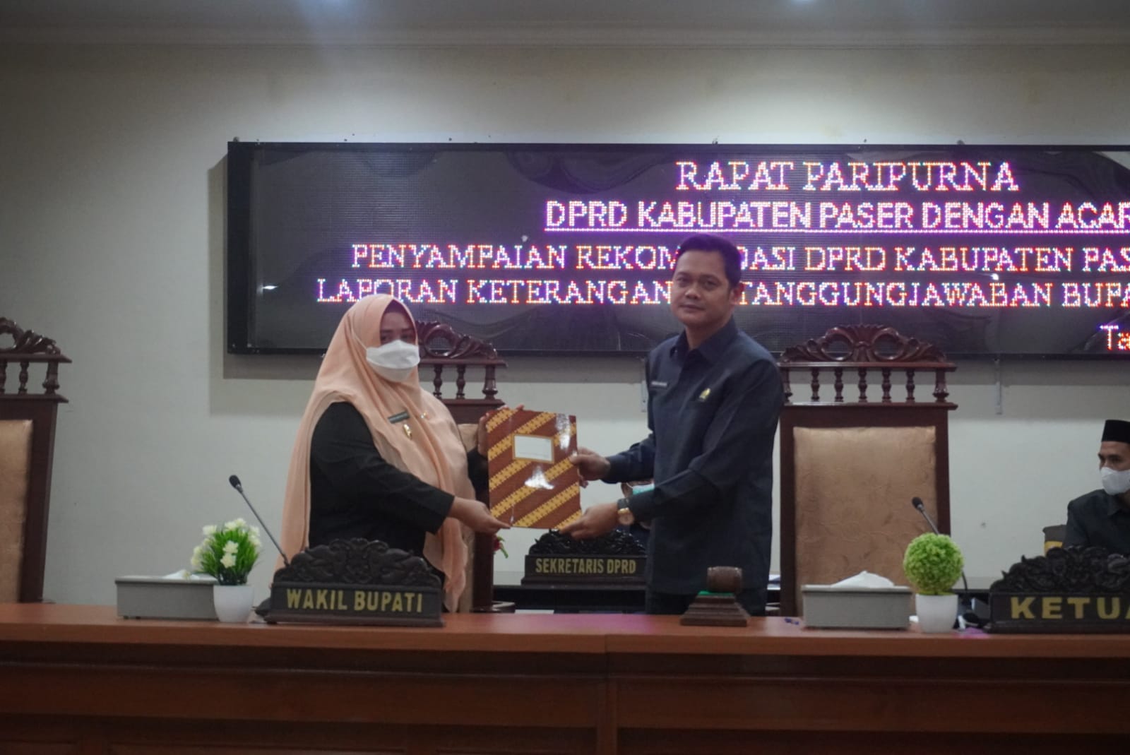 LKPJ Bupati Paser Tahun 2021 Terima 12 Rekomendasi 