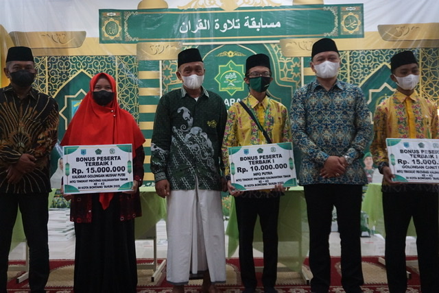 3 Cabang MTQ Provinsi Terima Reward dari Bupati Fahmi