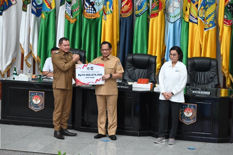 Berhasil Kendalikan Inflasi Paser diganjar Penghargaan 