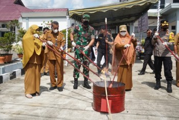 Musnakan BB Pidana Umum, Wabup Apresiasi Kejaksaan