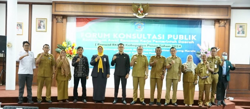 Bupati Hadiri dan Buka Forum Konsultasi Publik Sebagai Rancangan Awal Rencana Kerja Pemerintah Daerah (Ranwal RKPD) Kabupaten Paser Tahun 2024  