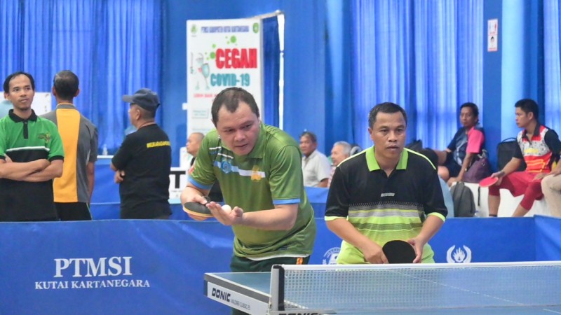 Fahmi Jajal Tenis Meja Ganda Putra, Menang Lawan Bontang