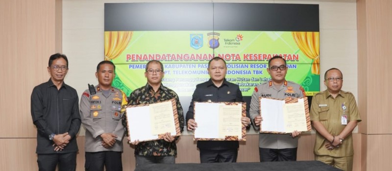 Pemkab, Polres dan PT Telekomunikasi Sepakati CCTV Pemantau Karhutla