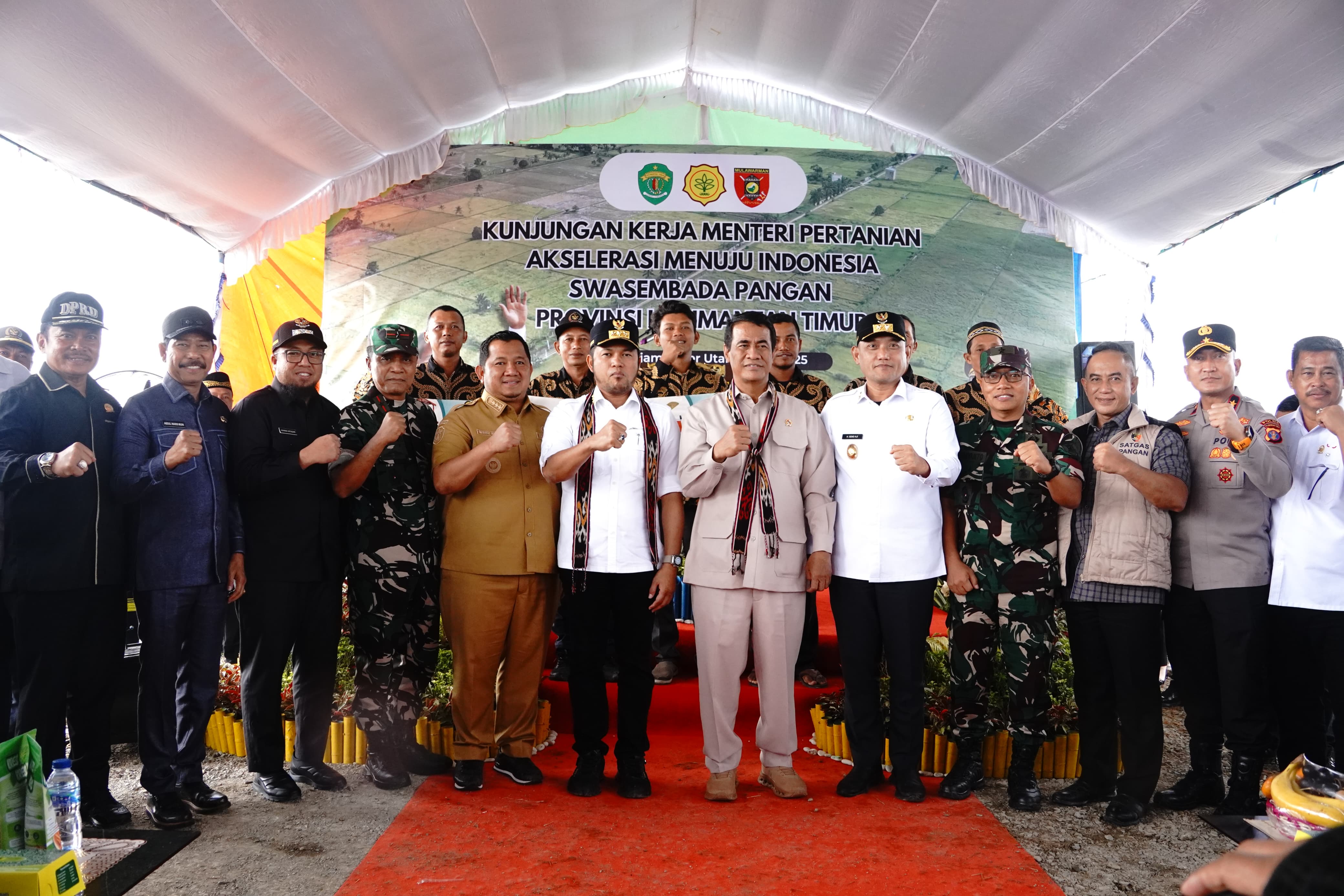 Menteri Pertanian Tegaskan Komitmen Pemerintah Dorong Kaltim Menjadi Lumbung Pangan