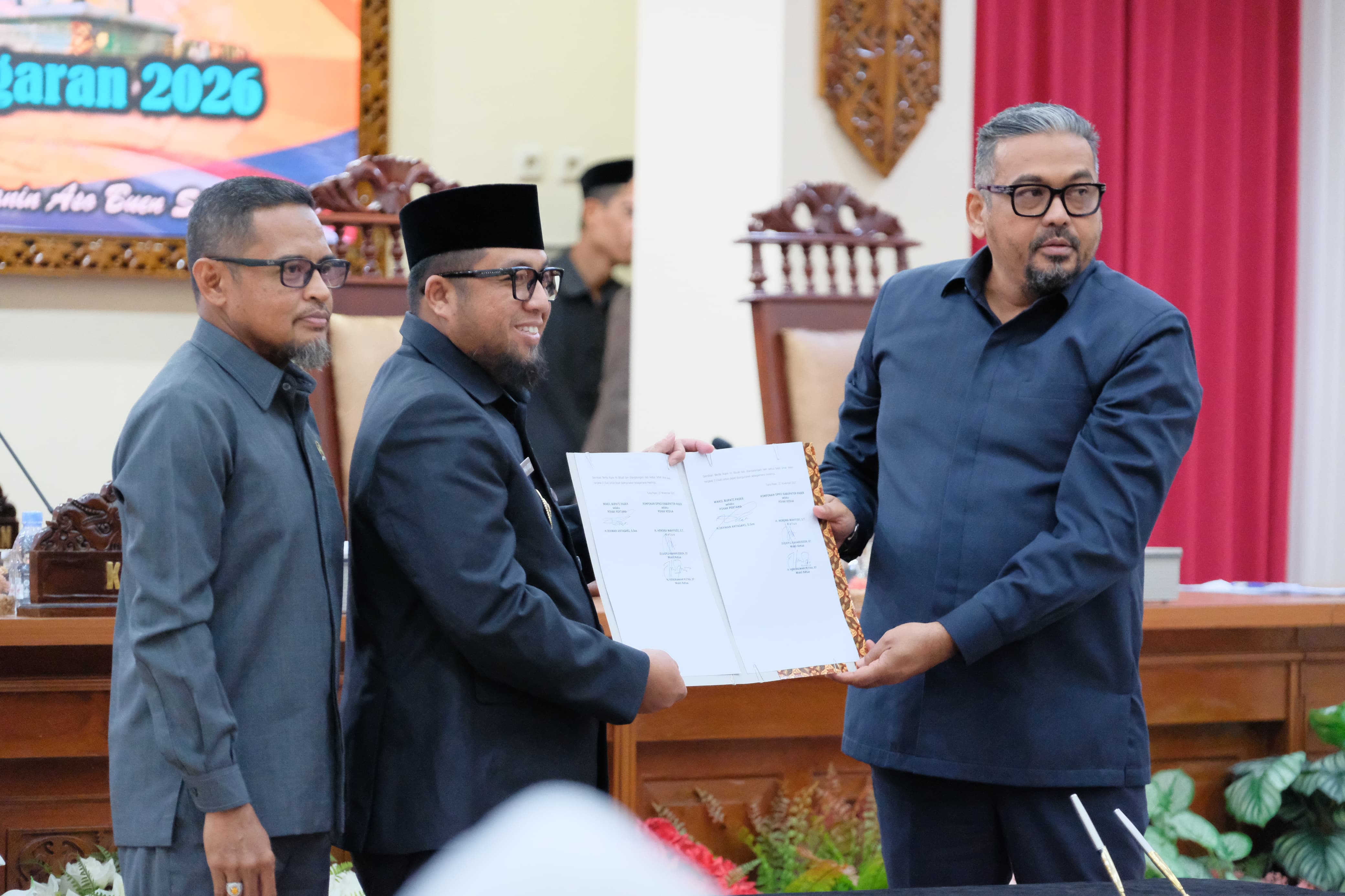 Persetujuan Bersama Pemerintah Daerah dan DPRD  tentang Raperda APBD  2026