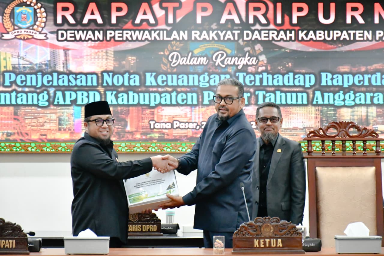 Wabup Sampaikan Nota Keuangan Raperda APBD Kabupaten Paser Tahun Anggaran 2026