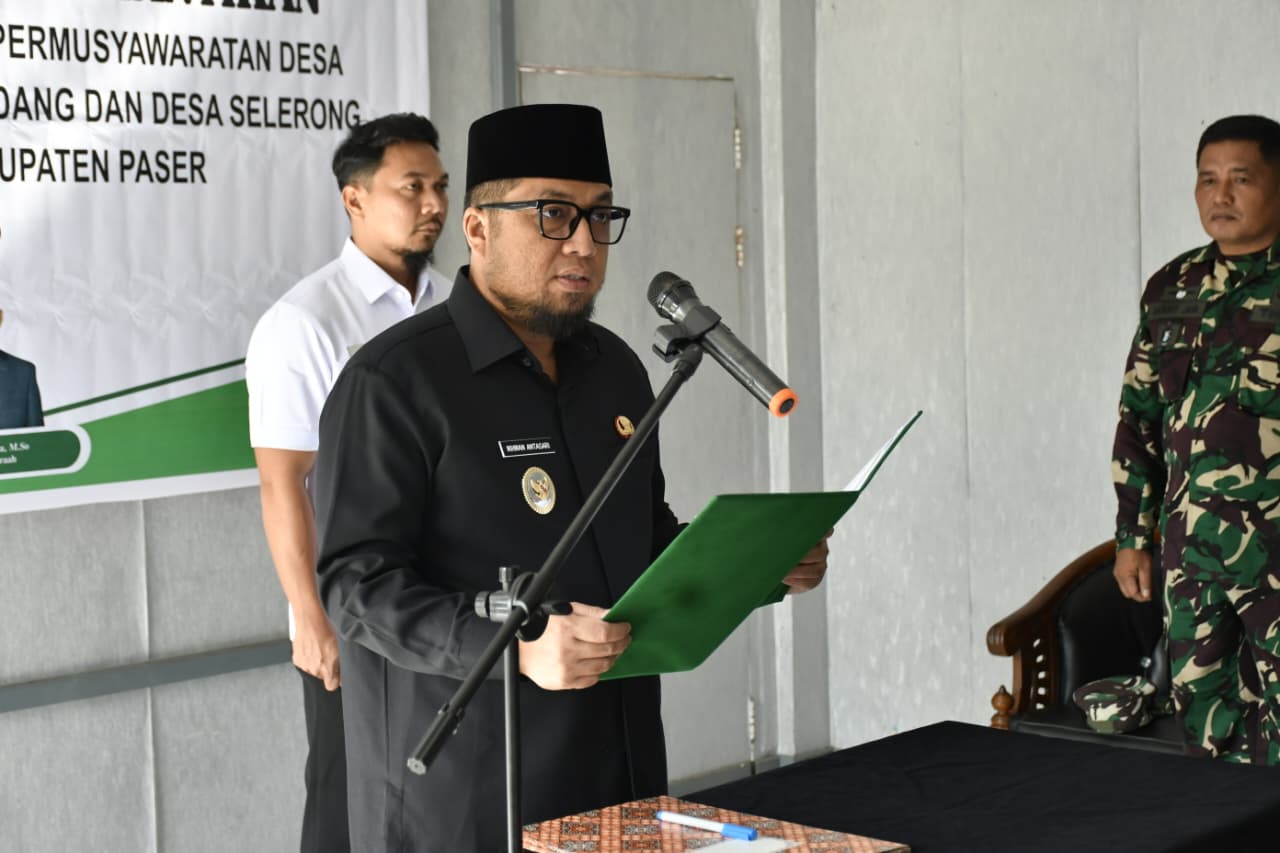 Wabup Lantik Anggota BPD PAW Desa Modang