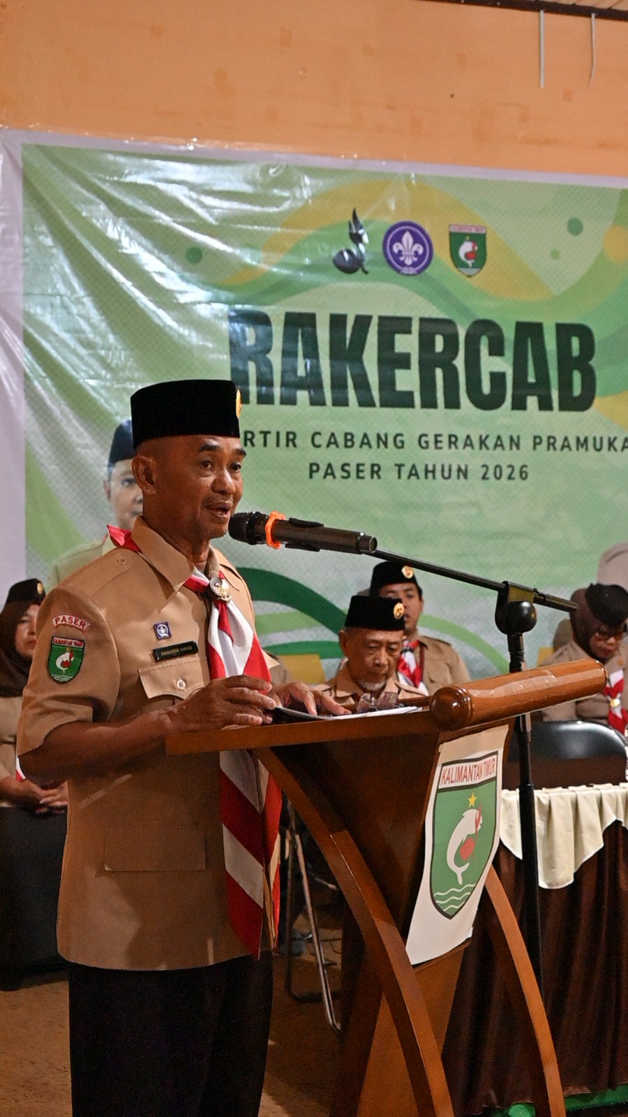 Staf Ahli Bupati Buka Rakercab Kwatir Cabang  Gerakan Pramuka 