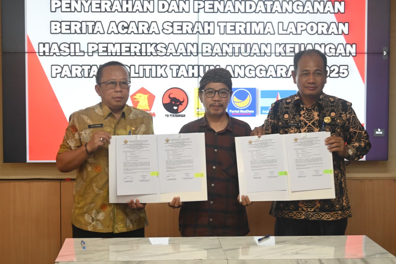 BPK Serahkan LHP Bantuan Keuangan Parpol 2025, Seluruh Partai di Paser Dinyatakan Tertib Administrasi 