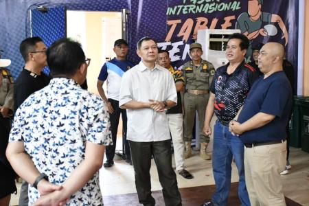 Bupati Tinjau Kesiapan International Table  Tennis Championship 2026