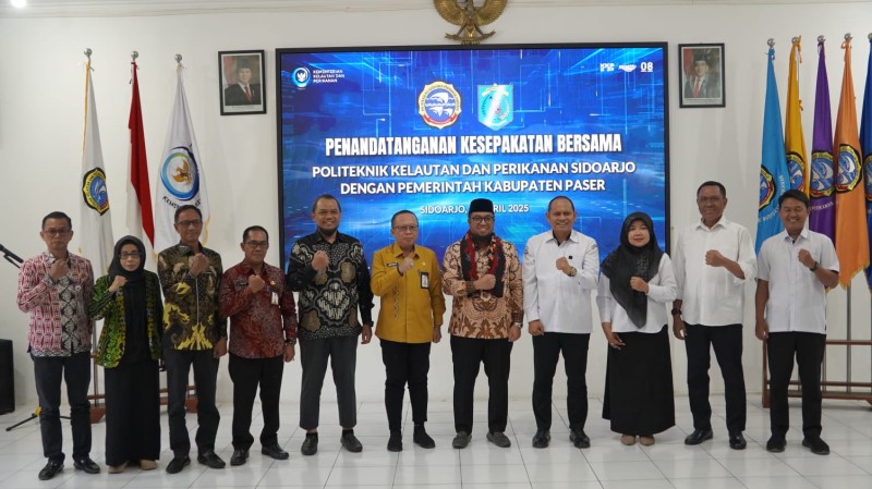 Penandatanganan Kesepakatan Bersama Antara Pemkab Paser Dengan Politeknik Kelautan dan Perikanan Sidoarjo Dilakukan