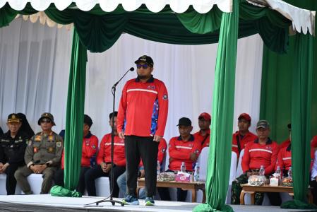 Wabup Pimpin Apel Siaga dan Gladi Posko Kahutla