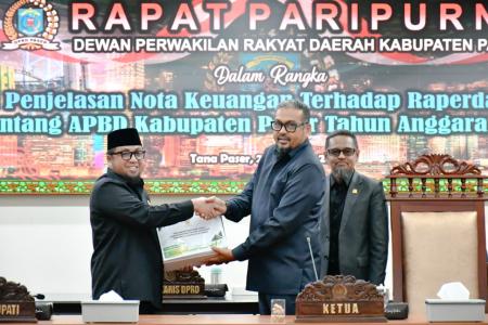 Wabup Sampaikan Nota Keuangan Raperda APBD Kabupaten Paser Tahun Anggaran 2026