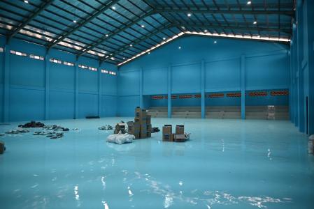 Bupati Fahmi Cek Kesiapan GOR Senam Serba Biru