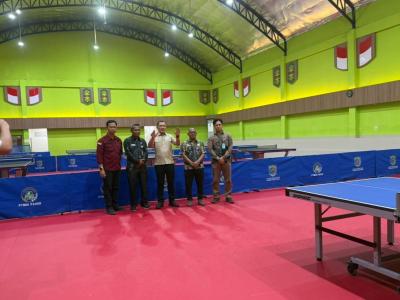 Bupati Fahmi Pastikan Venue Tenis Meja Siap Digunakan untuk Porprov VIII