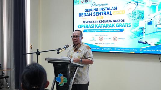 Gedung IBS RSUD Panglima Sebaya Siap Digunakan Untuk Operasi Katarak