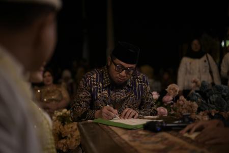 Pegawai Bagian Prokopim Berlomba Nikah, Wabup Bertindak sebagai Saksi