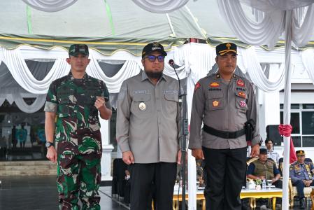 Wabup Pimpin Apel Gelar Pasukan Kahutla